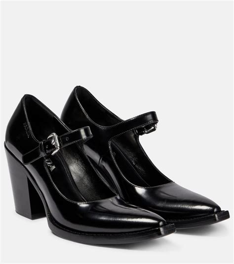 prada mary janes black|mary janes chunky heels outfits.